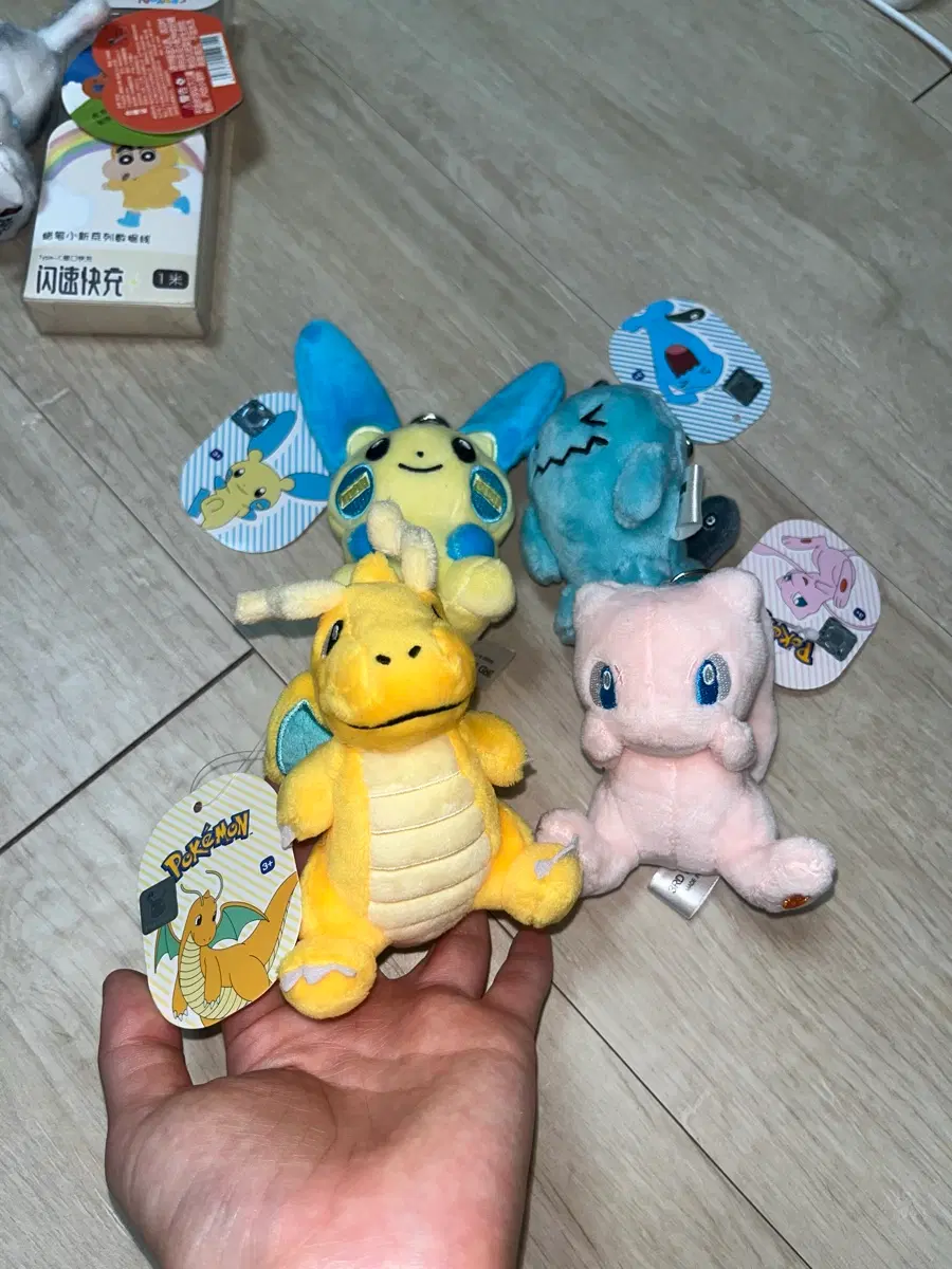 (set) 포켓몬스터 봉제인형 키링 세트