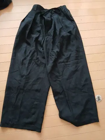 MAISON SPECIAL 와이드 팬츠 블랙