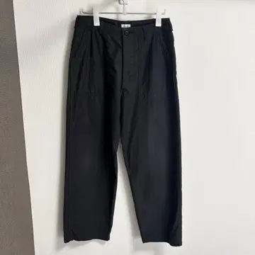 CIOTA Cotton Back-Satin Baker Pants 블랙