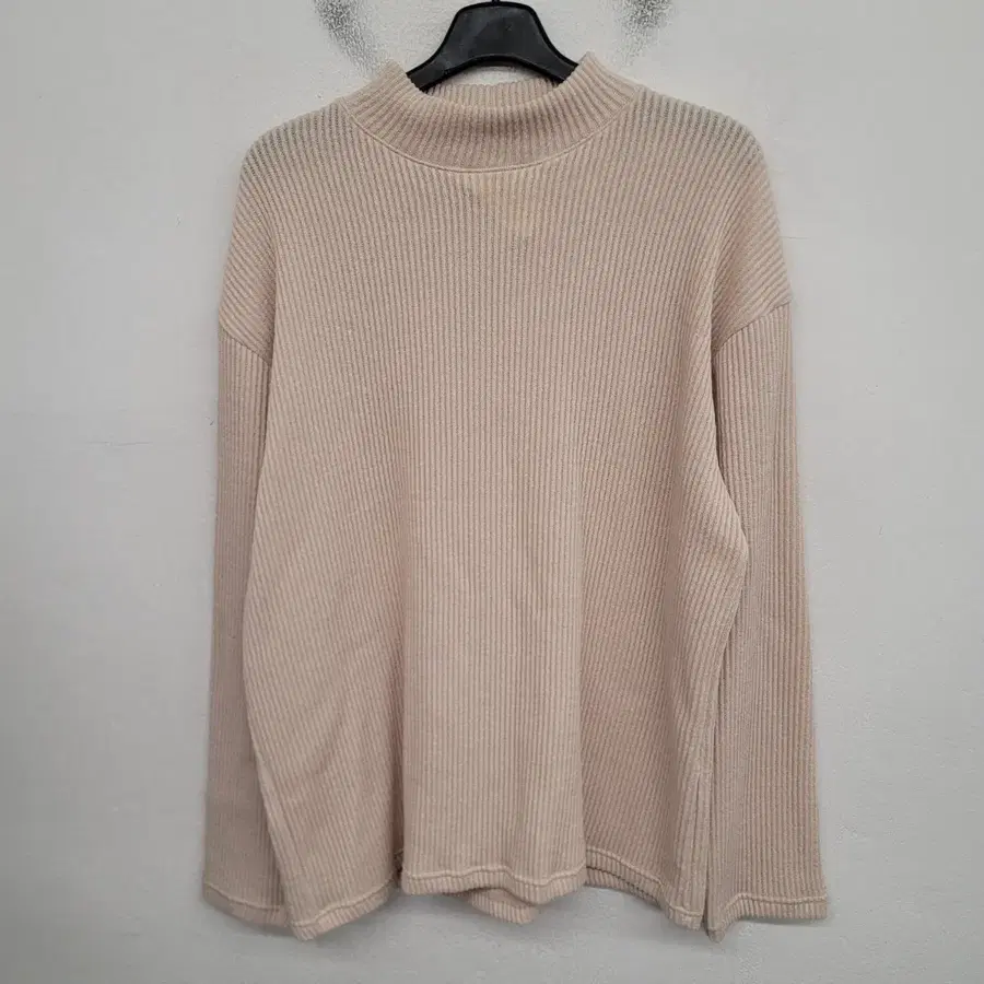 [120/4XL] 바이모노 반폴라 골지 니트