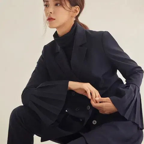 잇미샤 런던클라우드 플리츠 자켓 올드머니룩 하객룩 출근룩 결혼식 블레이저
