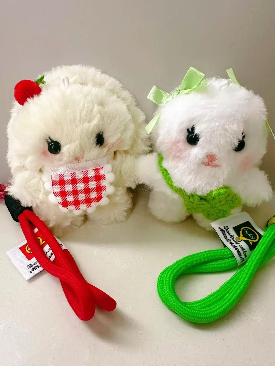 토끼 인형 키링 화이트 두개에 한세트