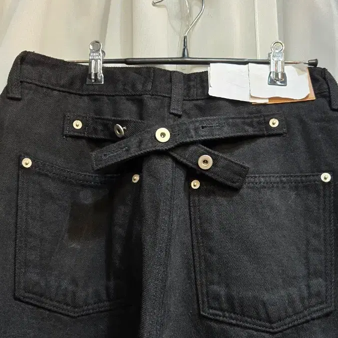 S,M,L 686 뒷벨트 기모 블랙진 와이드