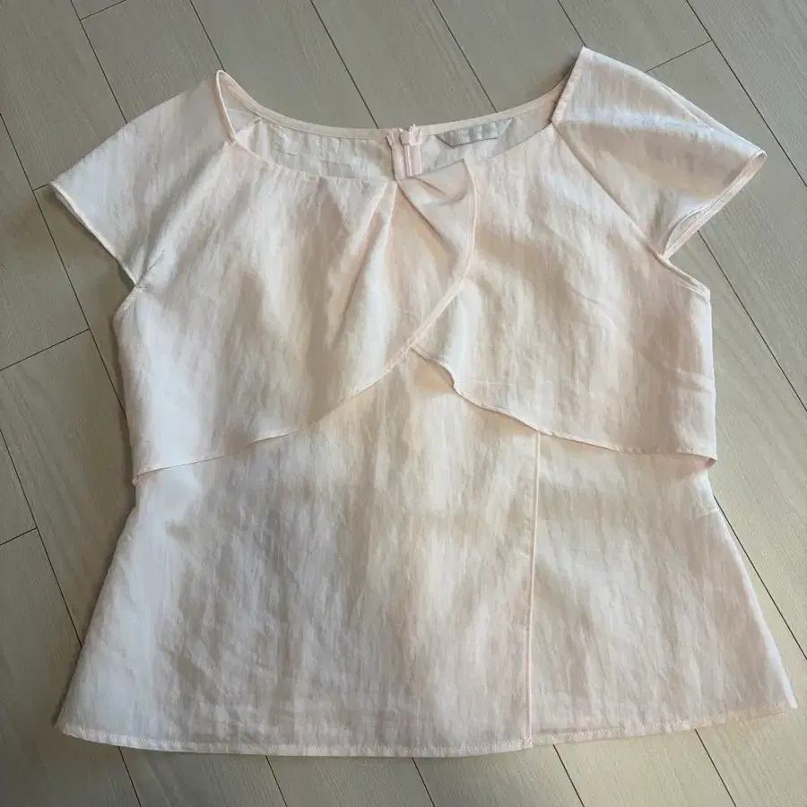 유제(YUJE) front wrap blouse pink M