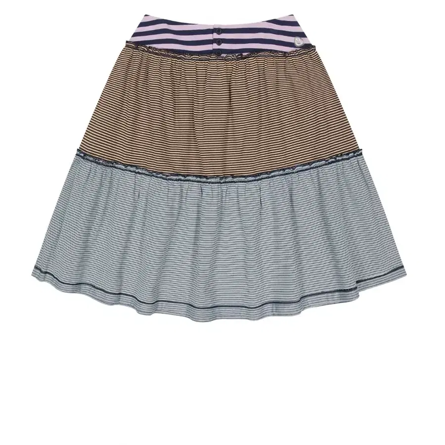 코이세이오 COLORED STRIPE MIDI SKIRT PURPLE