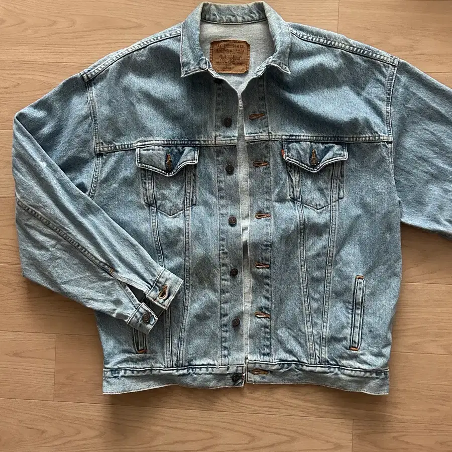 90s made in usa 리바이스 오렌지탭 데님자켓