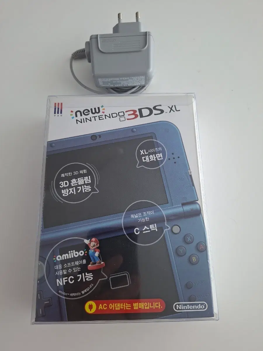 뉴 new 닌텐도 3DS XL 블루 박스셋 포켓몬뱅크 서처