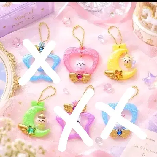 치이카와 반다이 쥬얼리 스윙 키링 가챠 굿즈 양도 판매 쿠리만쥬 우사기 먼작귀