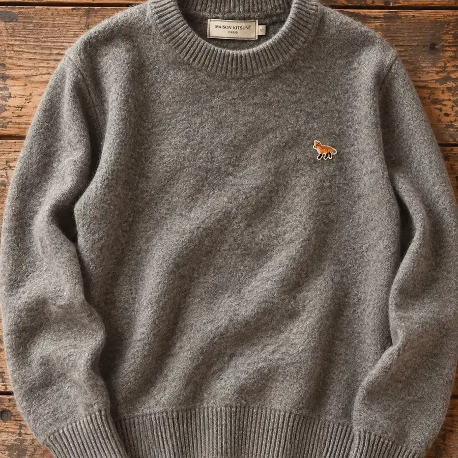 MAISON KITSUNE FOX PATCH WOOL KNIT 메종키츠네 주니어 여성Xs