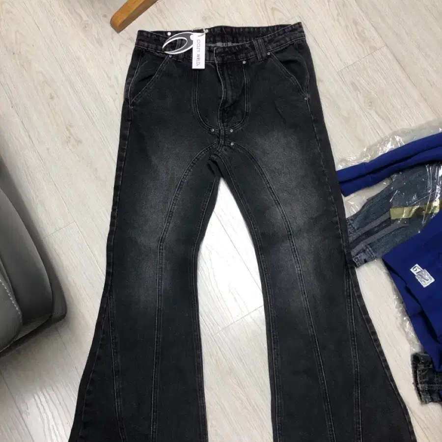 Cozyworld 데님 플레어팬츠
