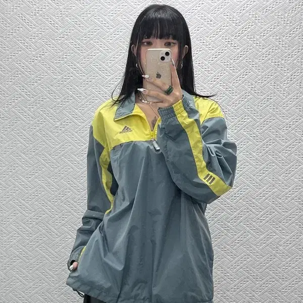 아디다스 올드스쿨 레트로 테크웨어 바람막이 아노락 M C14988