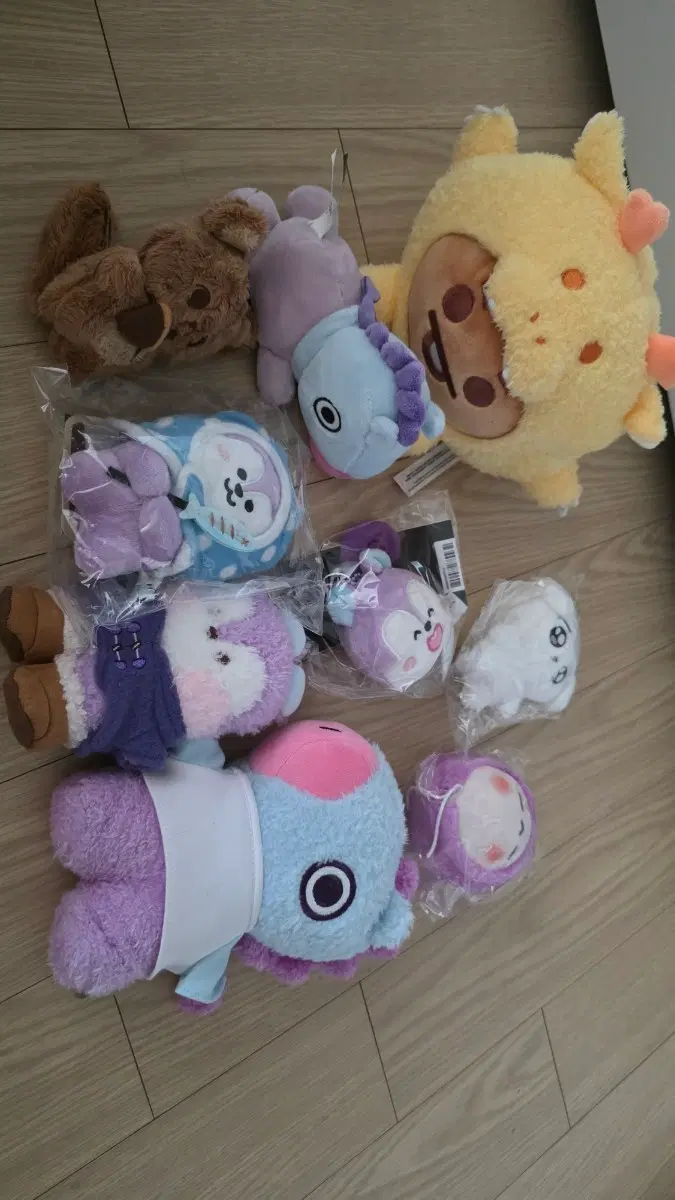 BT21 망 슈키 꾹뚜기 얌얌이 등 인형일괄