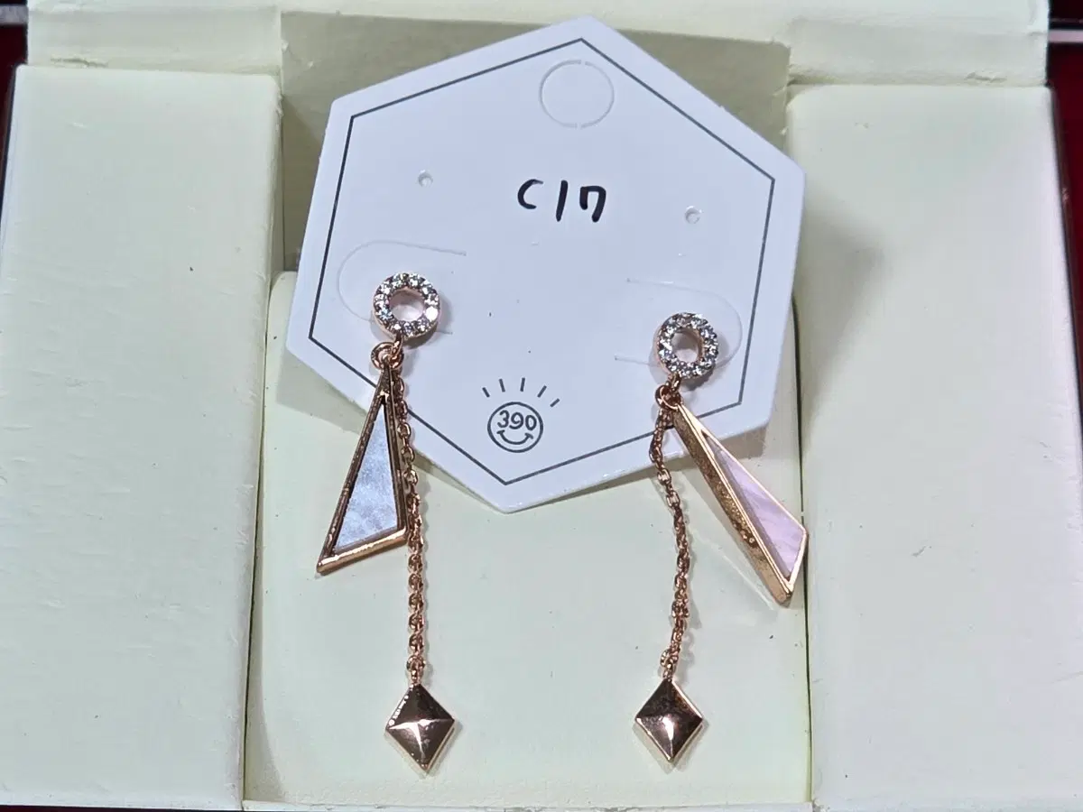 귀걸이 C17 로즈골드 컬러