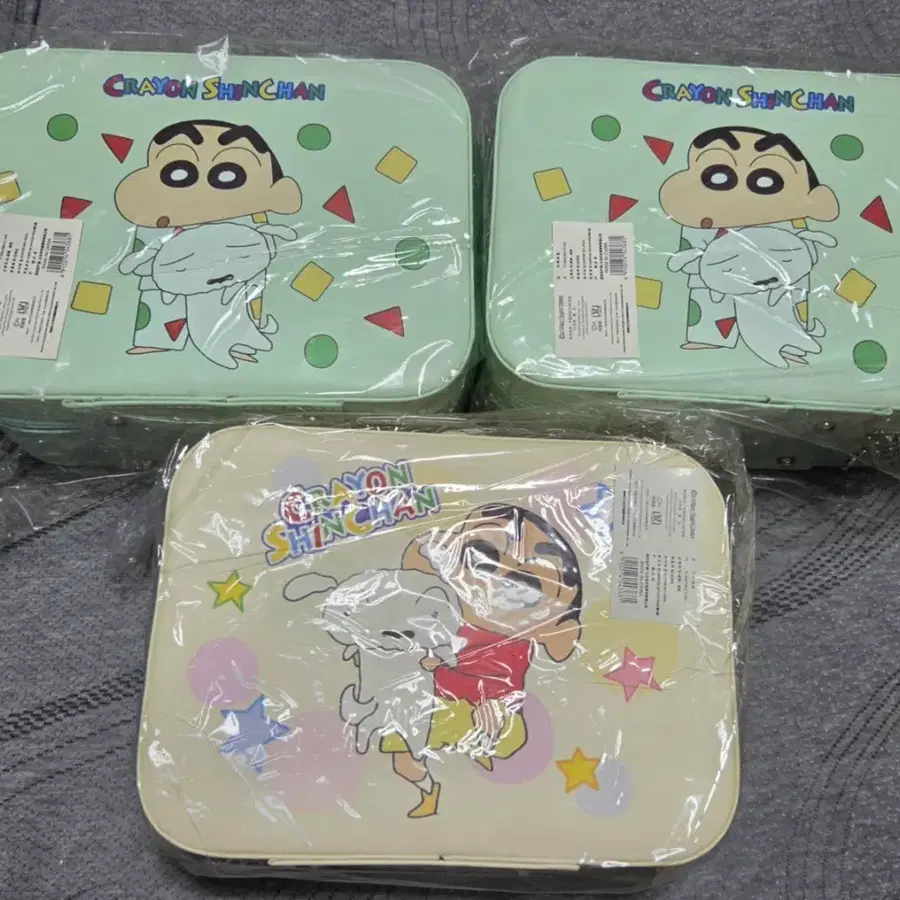 짱구는못말려 수납함 민트+아이보리