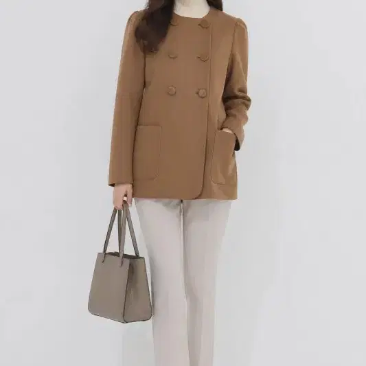 엣지 카멜 여자 85-160 자켓 O4547