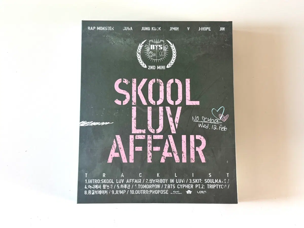 방탄 bts 스쿨러브어페어 앨범