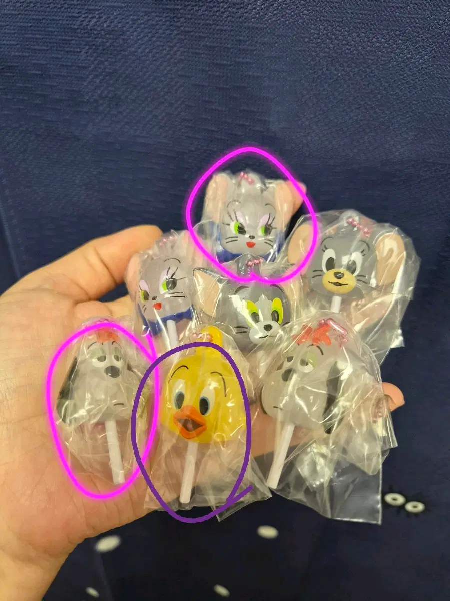 톰과제리 막대사탕 캔디 롤리팝 가챠