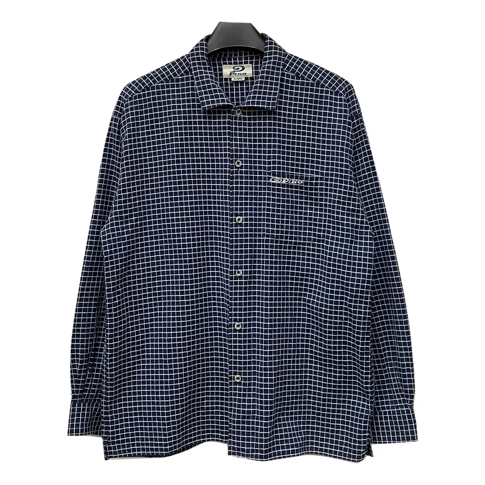 PIKO 피코 하와이안 롱보드 웨어 체크 셔츠 XL