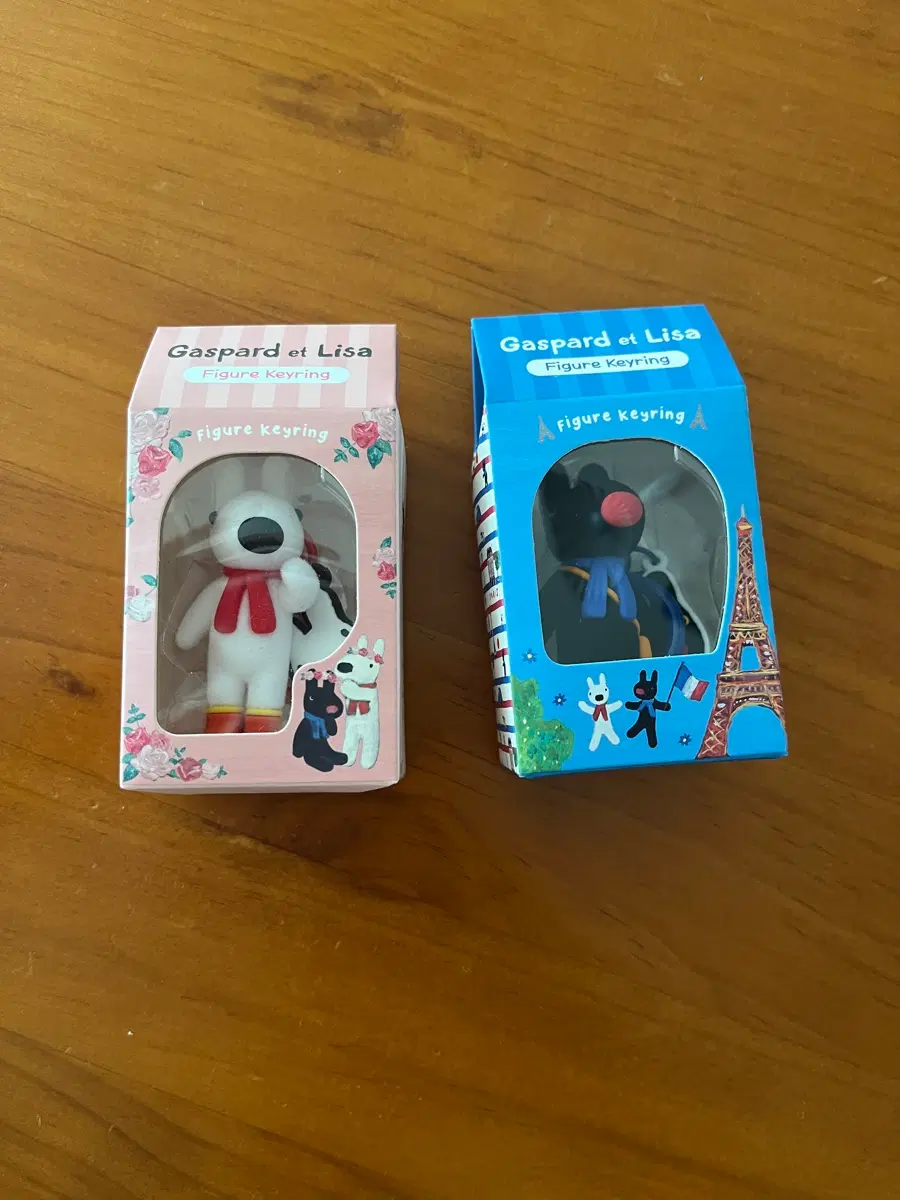 가스파르와 리사 피규어 키링 2종