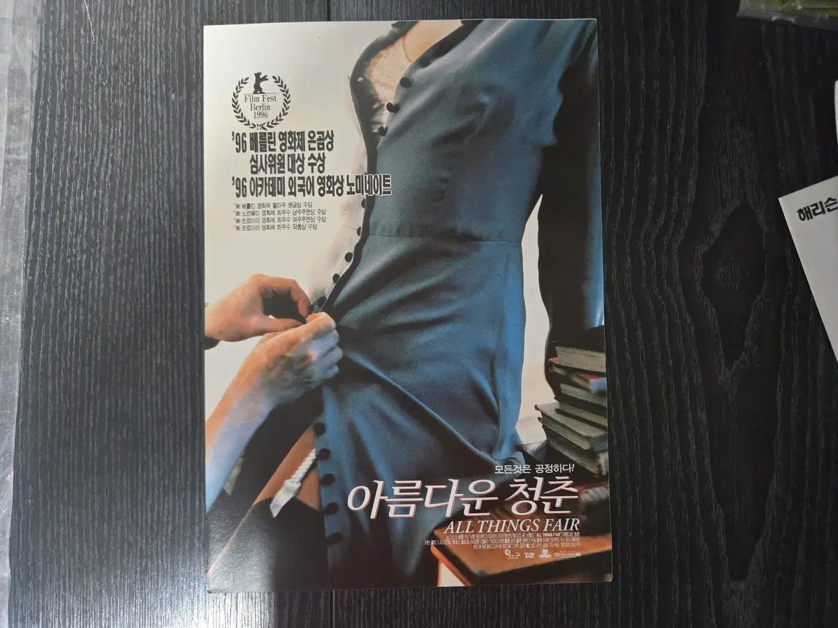아름다운청춘 /영화전단지/영화자료/고전희귀