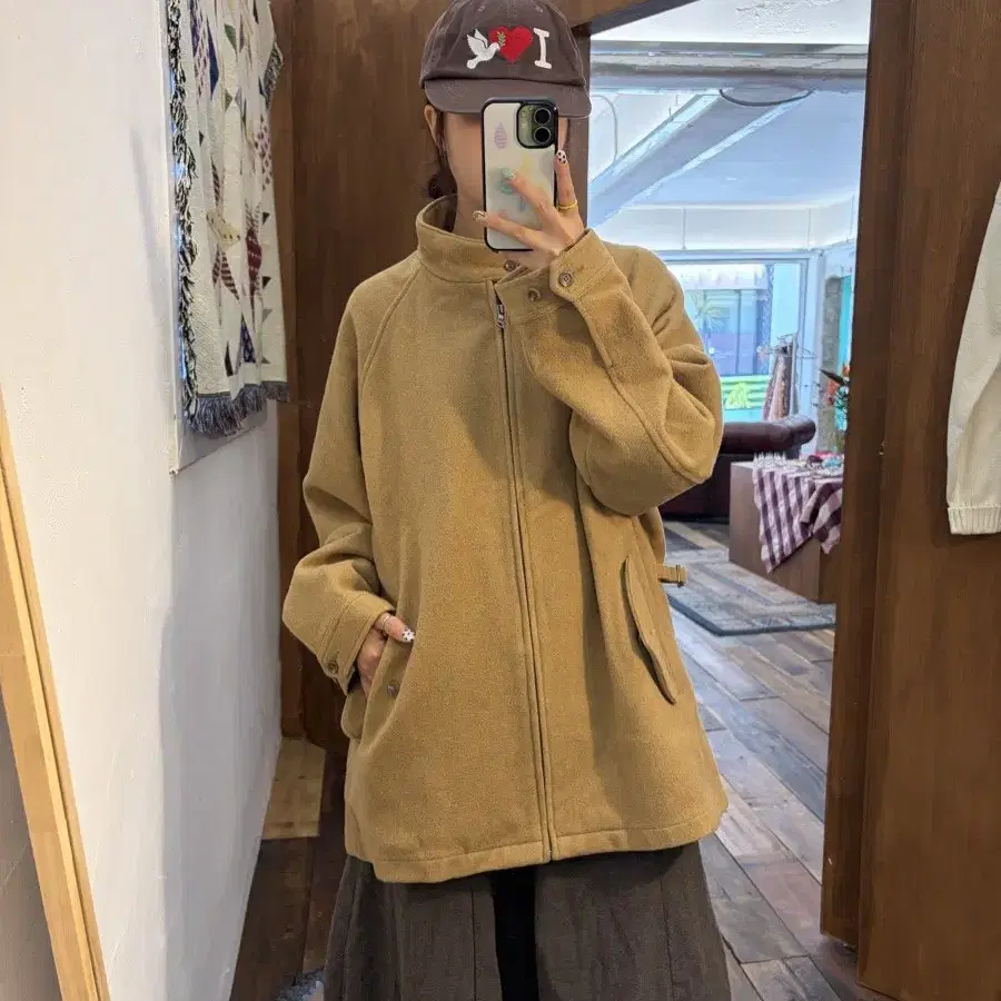 폴로 랄프로렌 바라쿠타 해링턴 하이넥 울 자켓 h595