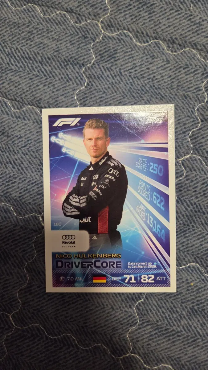2026 탑스 터보 어택스 F1 드라이버 코어 니코 훌켄버그