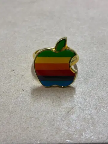 [ 레어 ] Apple 레인보우 로고 반지