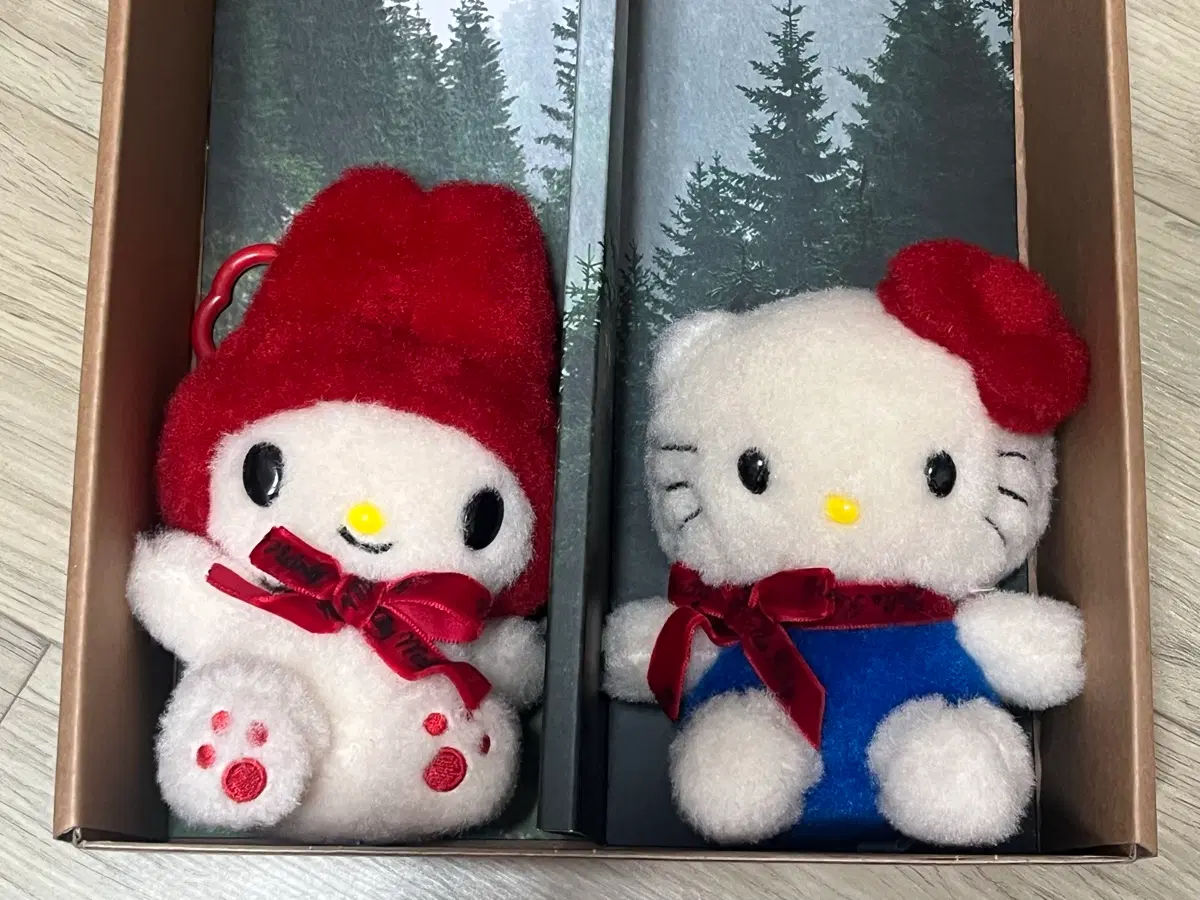 (미사용) 산리오 헬로키티 마이멜로디 레트로 인형 키링