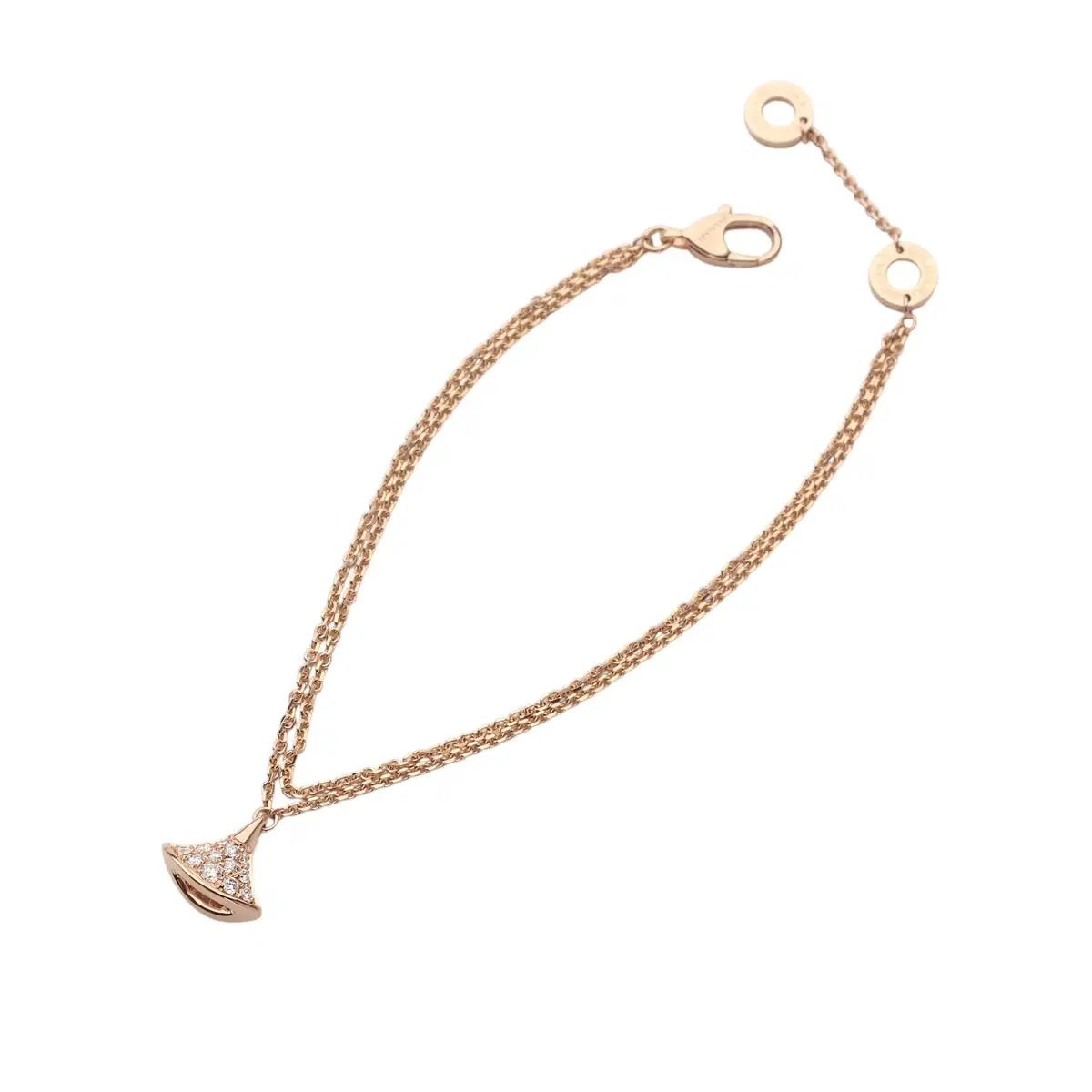 불가리 351052 핑크골드 디바스드림 풀파베 다이아 팔찌 SM (백화점보증서) 37811-1