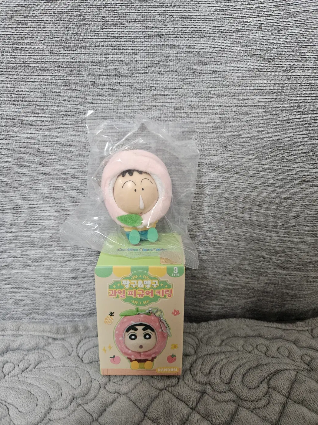 [짱구는 못말려] 맹구 과일 피규어 키링 복숭아 / 짱구과일피규어