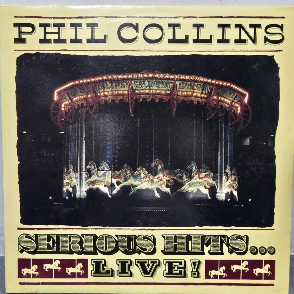 1-1337 . LP음반.PHIL COLLINS (SERIOUS HITS.. LIVE) 팝스계의 라이브 명반이라 극찬한 히트곡 모음. 2LP가요 중고 팝 클래식 라이센스