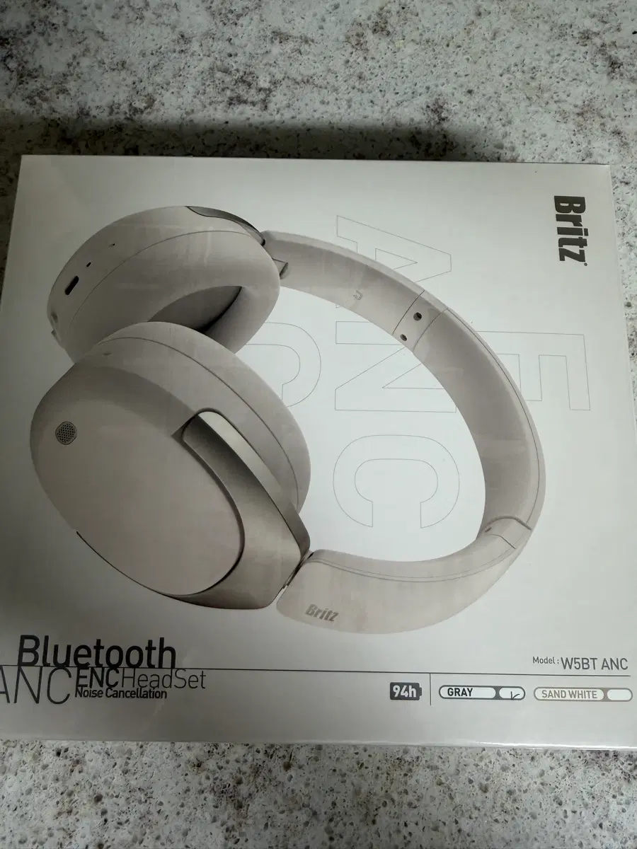[새상품] 브리츠 W5BT ANC 헤드폰 (샌드화이트)