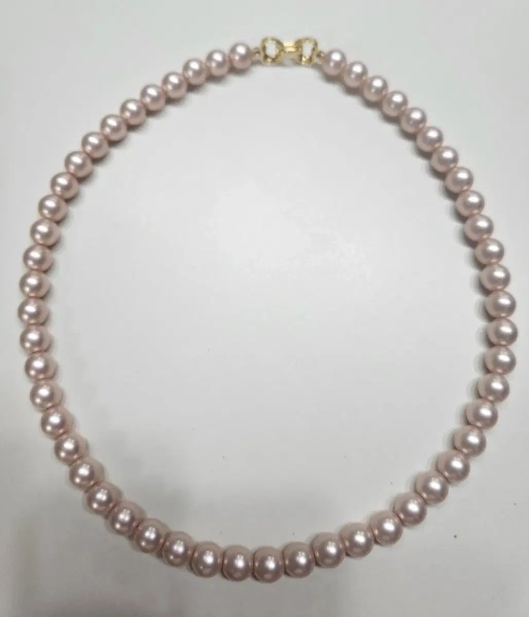 인디핑크 핵진주 목걸이 8mm / 40cm