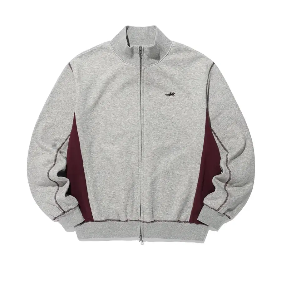 나이스고스트클럽 3STAR LOGO HIGH NECK ZIP UP 집업 자켓 그레이