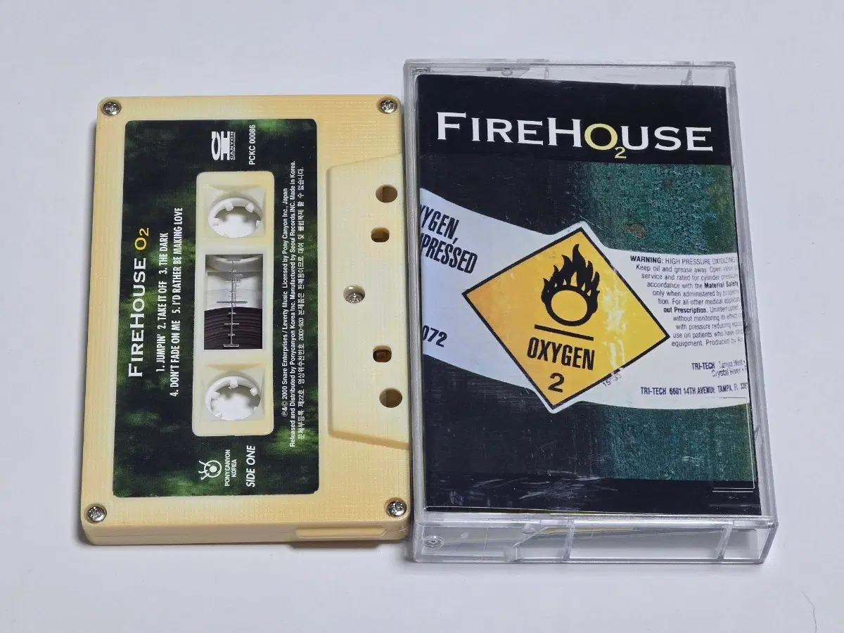 Firehouse (파이어하우스) - O2 (2000년 한국정발) 카세트 테이프