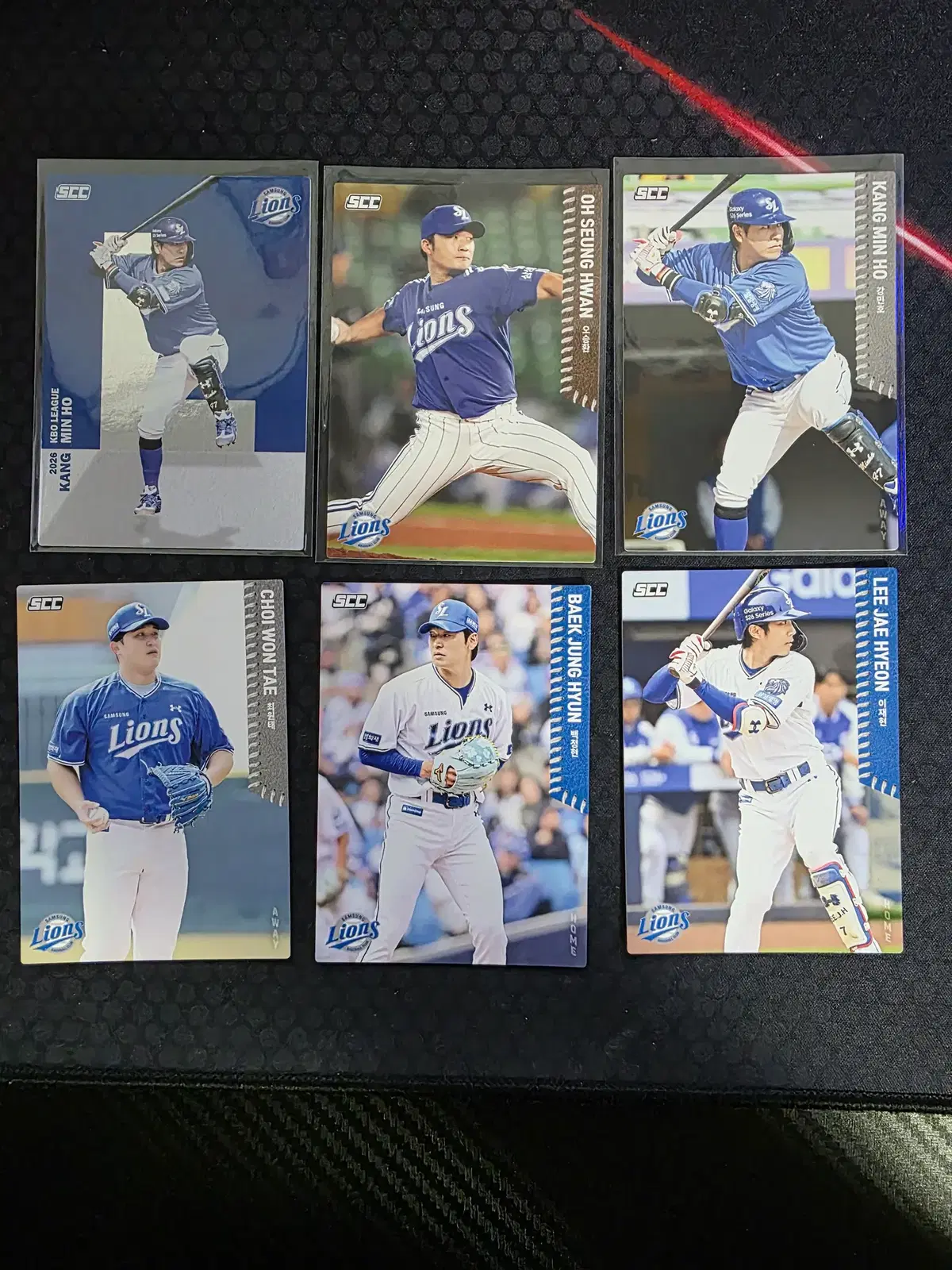 scc kbo 삼성 라이온스 카드 모음