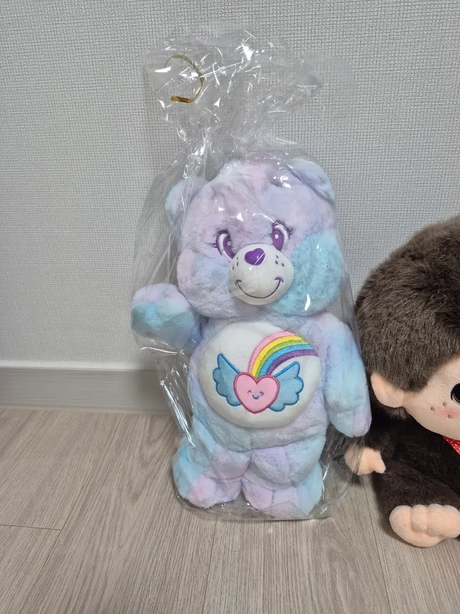케어베어 인형 라벤더 색상