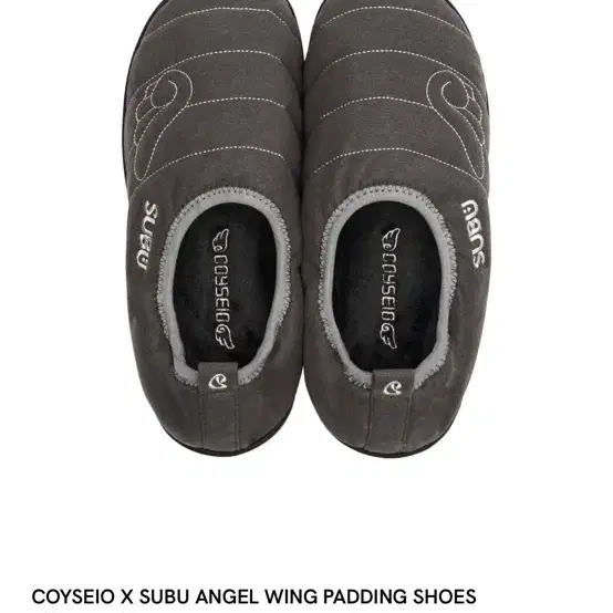 COYSEIO X SUBU ANGEL WING PADDING SHOES CHARCOAL COYSEIO X SUBU ANGEL WING PADDING SHOES CHARCOAL