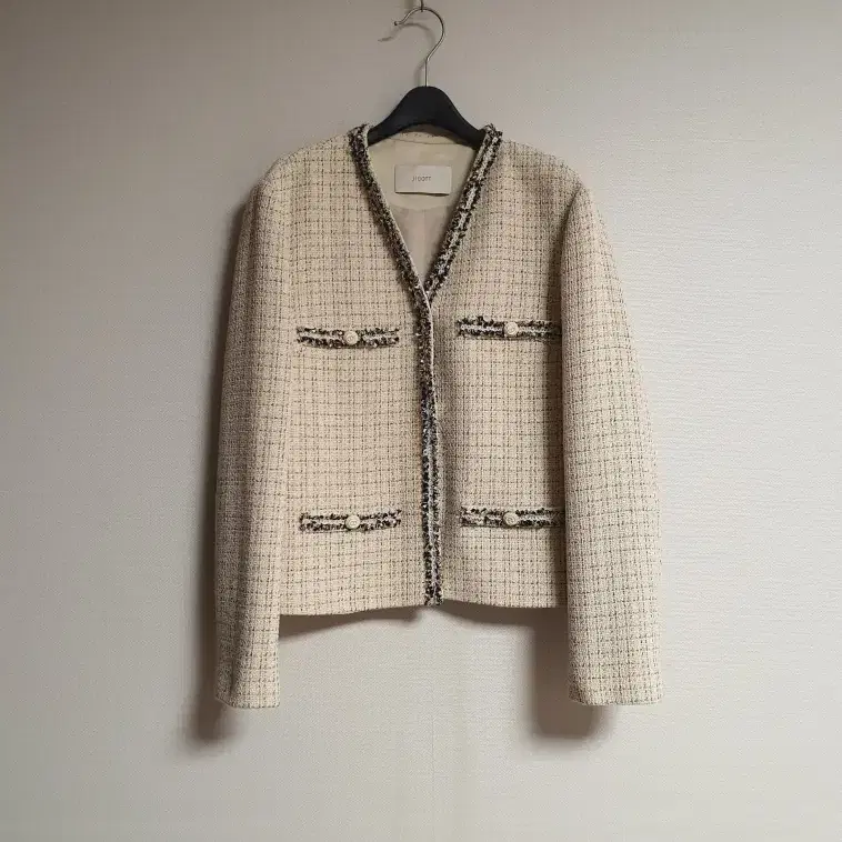 지고트 jigott 브레이드 라인 트위드 자켓 77 사이즈 정품