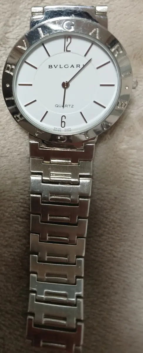 BVLGARI 남여 실버 메탈 쿼츠
