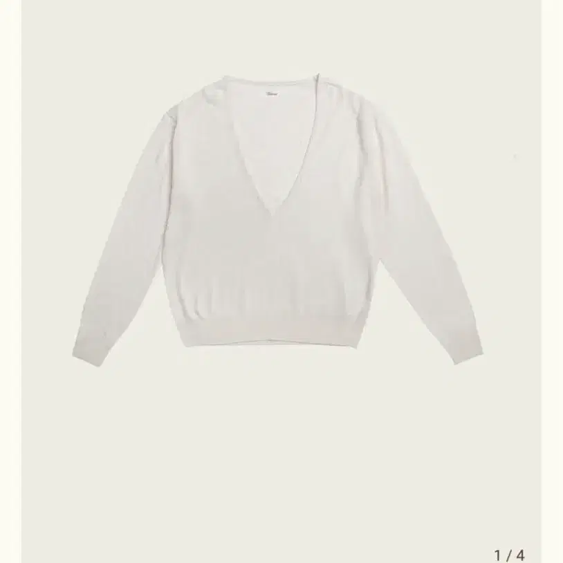 리본빛 kind paper v-neck knit