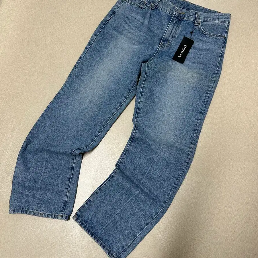 디앤써 레귤러핏 중청 데님팬츠 34사이즈