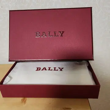 미사용 BALLY 장지갑 네이비 스트라이프 박스 포함