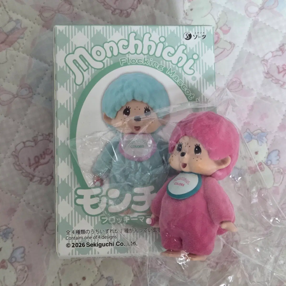 몬치치 플로키 피규어7탄 핑크