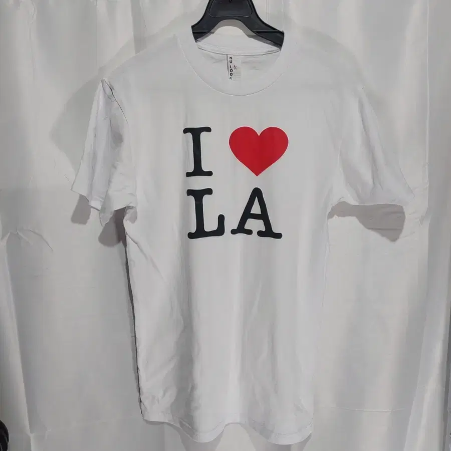 I love LA 화이트 반팔 티셔츠