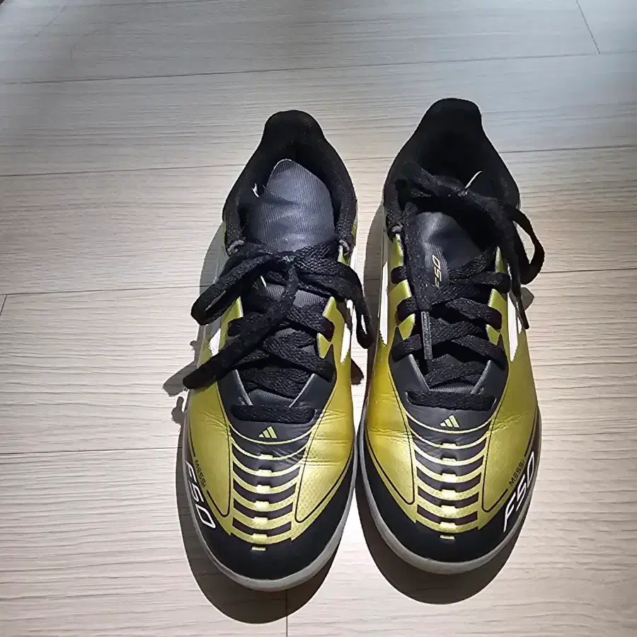 아디다스 F50 축구화 블랙/옐로우