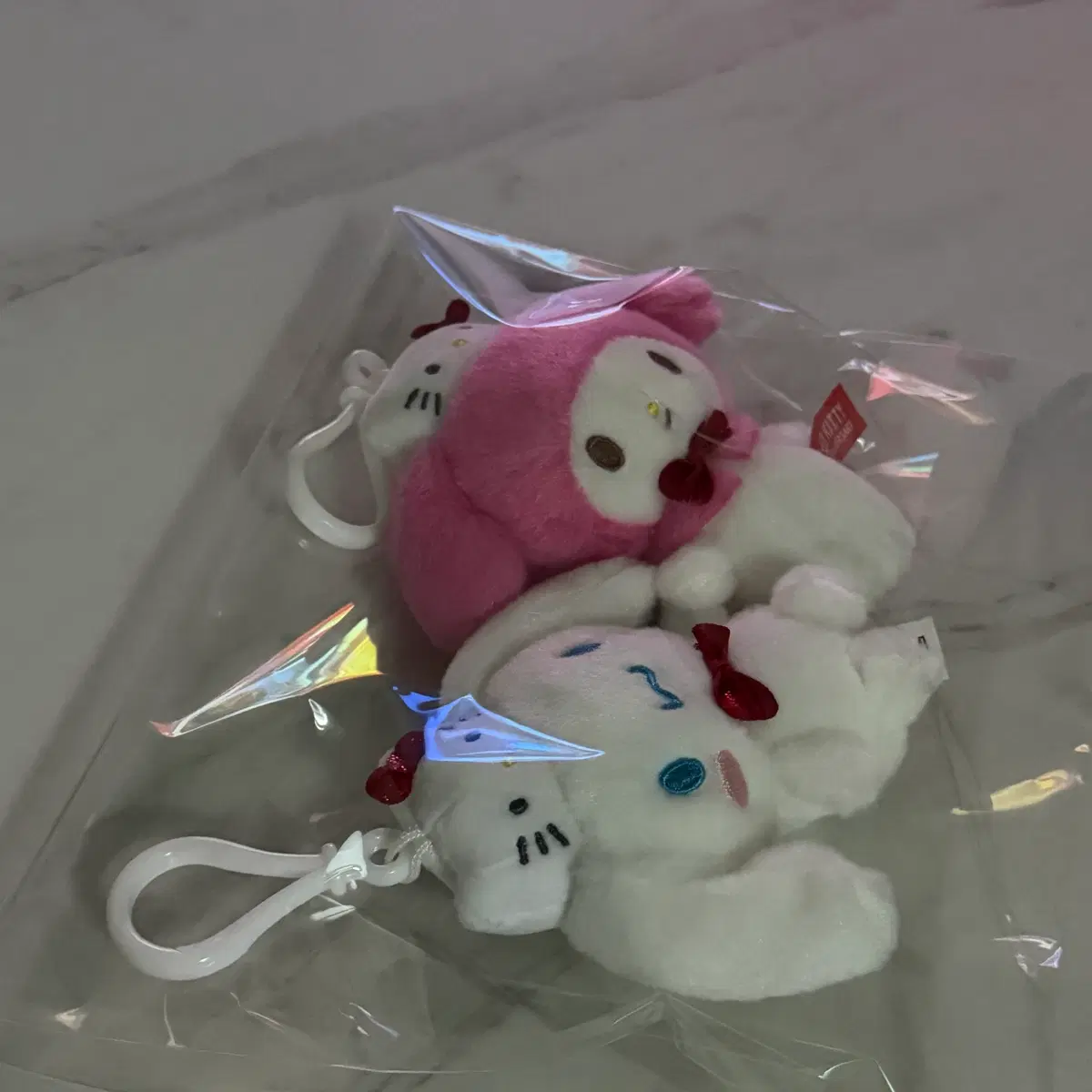 시나모롤 마이멜로디 키링 정품 인형 세트