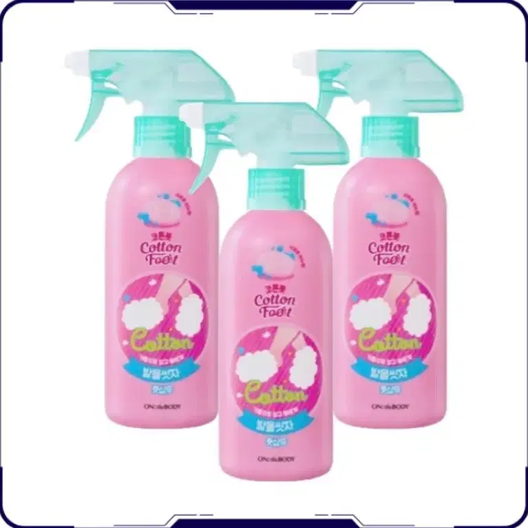 새상품)온더바디 코튼풋 발을 씻자 풋샴푸 비누향, 385ml 3개