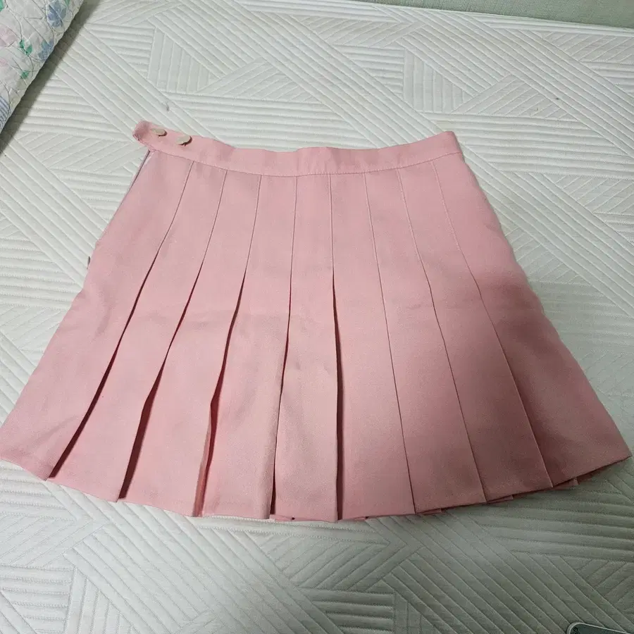 파스텔 핑크 테니스 스커트
