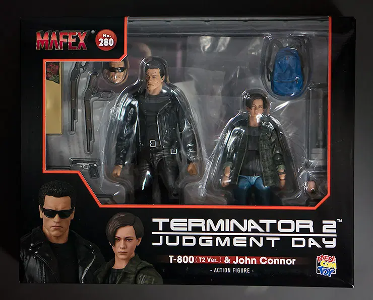 마펙스 MAFEX 280 T-800 & 존 코너 터미네이터2 피규어 미개봉